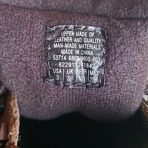 Youth Size 3 Thom McAn Leather Vintage Boots, Y2K - Picture 6 of 9